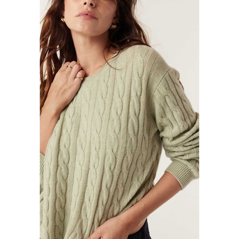 Cable Cashwool Cable Crew Jumper image number 6